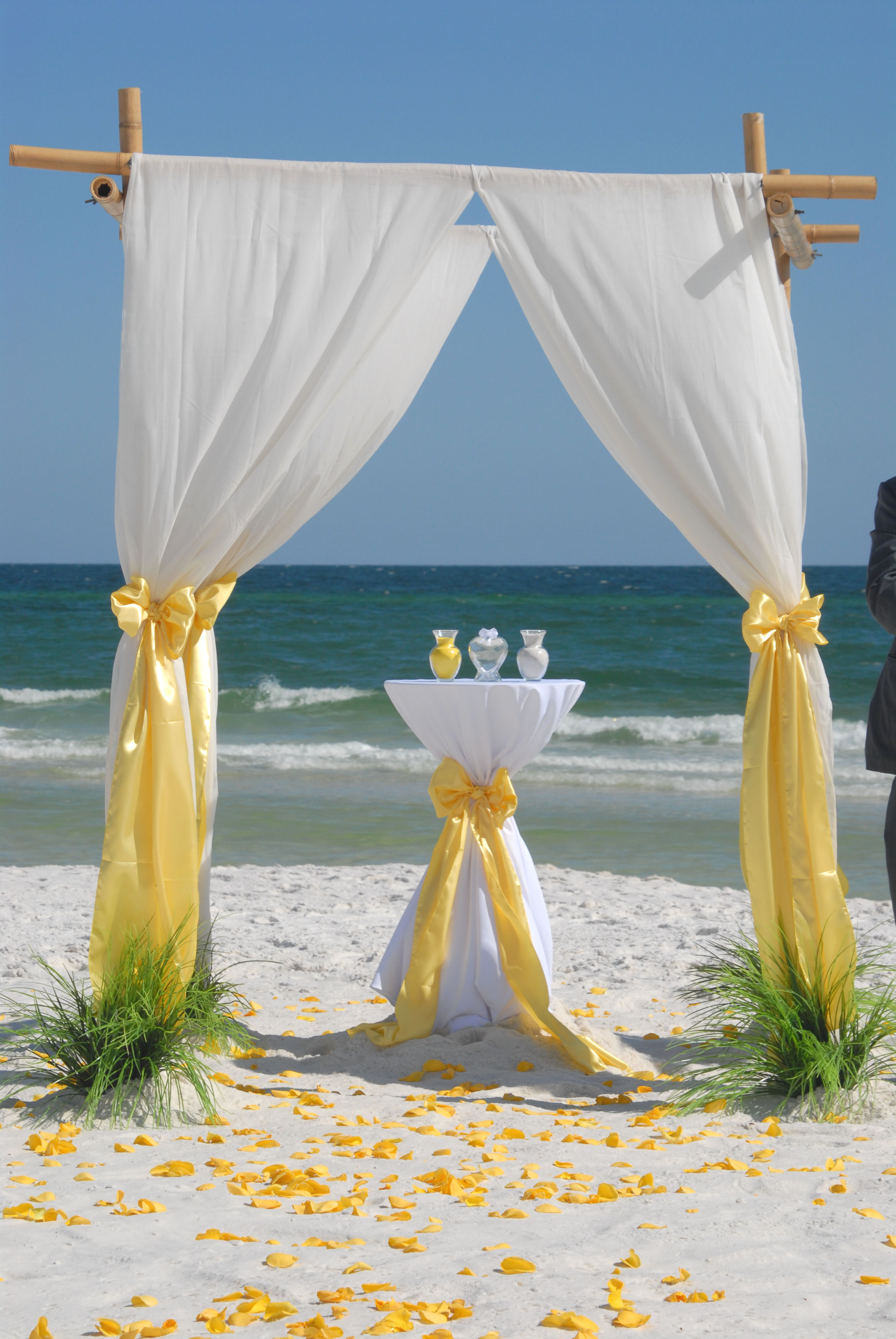 Yellow Beach Wedding